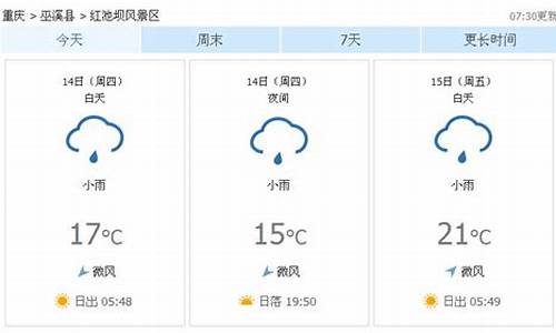 巫溪天气预报7天_巫溪天气预报7天精准查